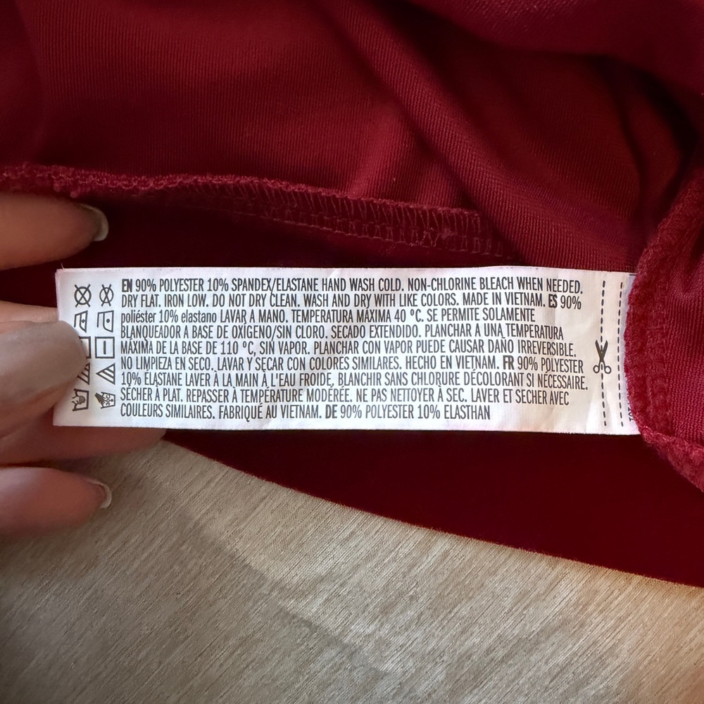 Forever 21 Deep Red Wrap Blouse - Picture 4 of 7